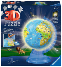 Ravensburger Children's Globe Night Edition FR (Puzzle 3D)