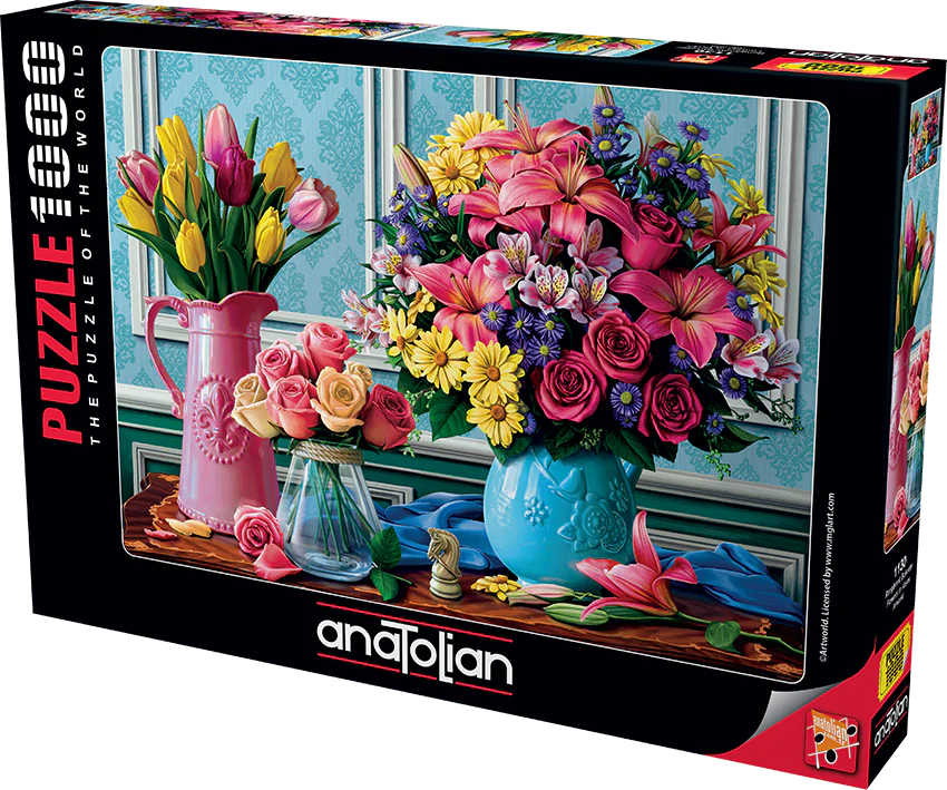 Flowers in Vases (1000pcs)