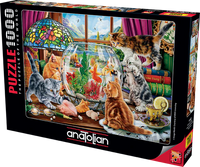 Chatons et aquarium (1000pcs)