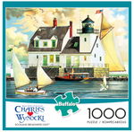 PFG Rockland Breakwater Light, Charles Wysocki (1000pcs) (utilisation / utilisée - puzzles pour de bon)