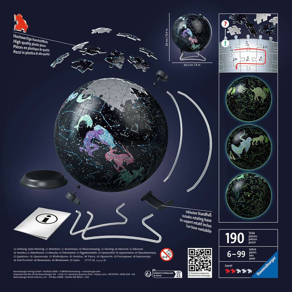 Ravensburger Star Globe (Glow-in-the-Dark) (3D Puzzle) (180pcs)