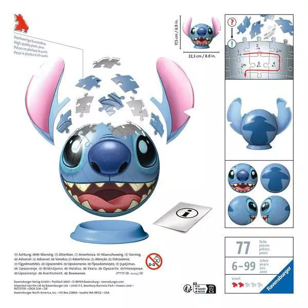 Ravensburger Disney Stitch with Ears (3D Puzzle)