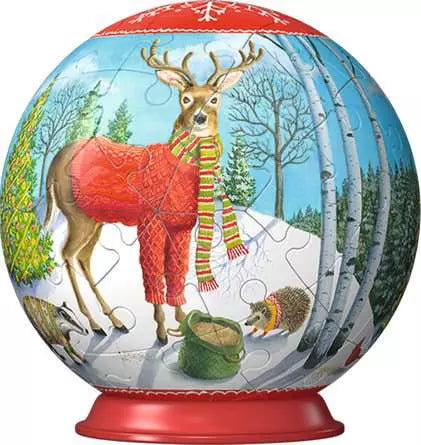 Boule de Noël 3D Ravensburger - Cerf (56 pièces) 