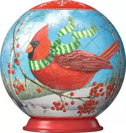 Boule de Noël 3D Ravensburger - Cardinal (56 pièces) 