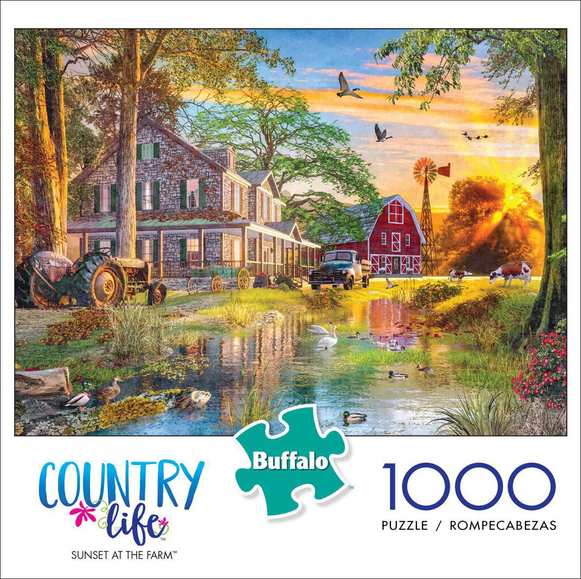 PFG Country Life: Sunset at the Farm (Usage/Used - PUZZLES FOR GOOD)