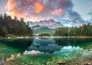 PFG Ravensburger Zugspitze am Eibsee (1000pcs) (Usage/Used - PUZZLES FOR GOOD)