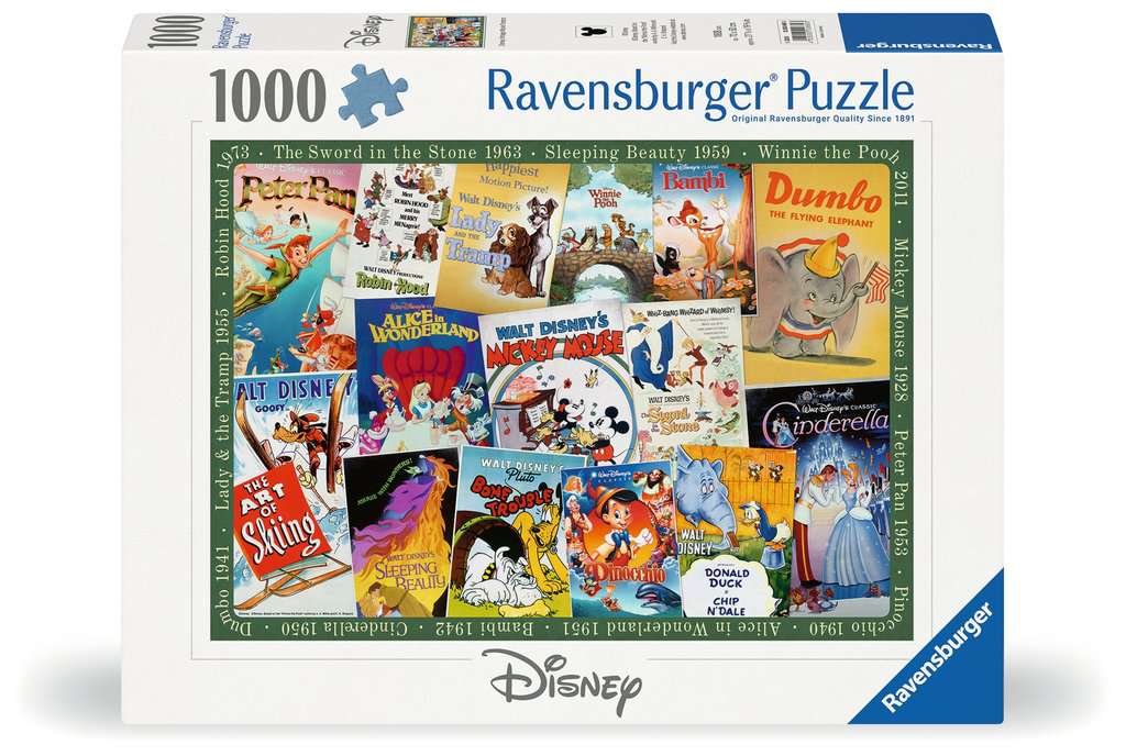 Ravensburger Disney Vintage Movie Affiches (1000pcs)
