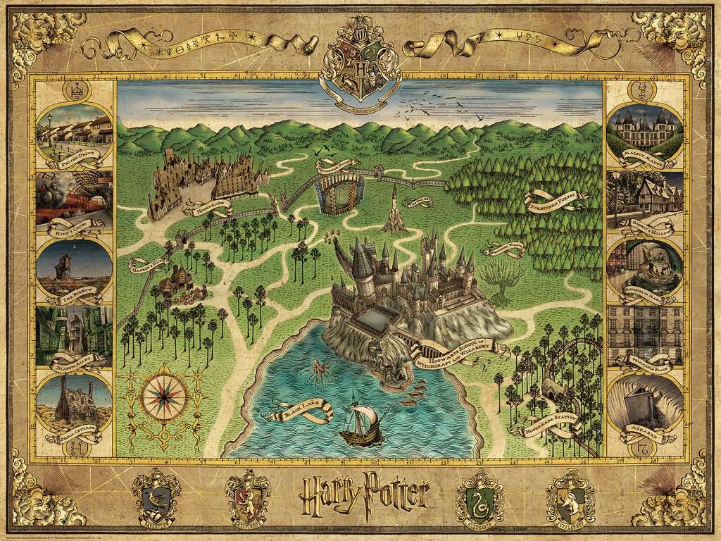 Carte de Ravensburger Poudlard (1500pcs)