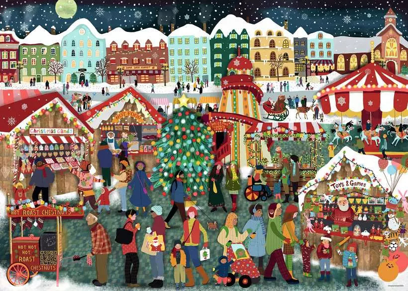 Marché de Noël de Ravensburger (1000pcs)