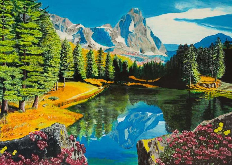 DMG Ravensburger Rocky Mountain Reflect (300 Large) (DAMAGED BOX)