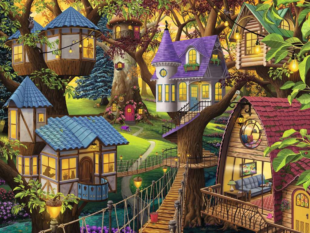 Twilight de Ravensburger dans la cime des arbres, Nathanael Mortensen (1500pcs)