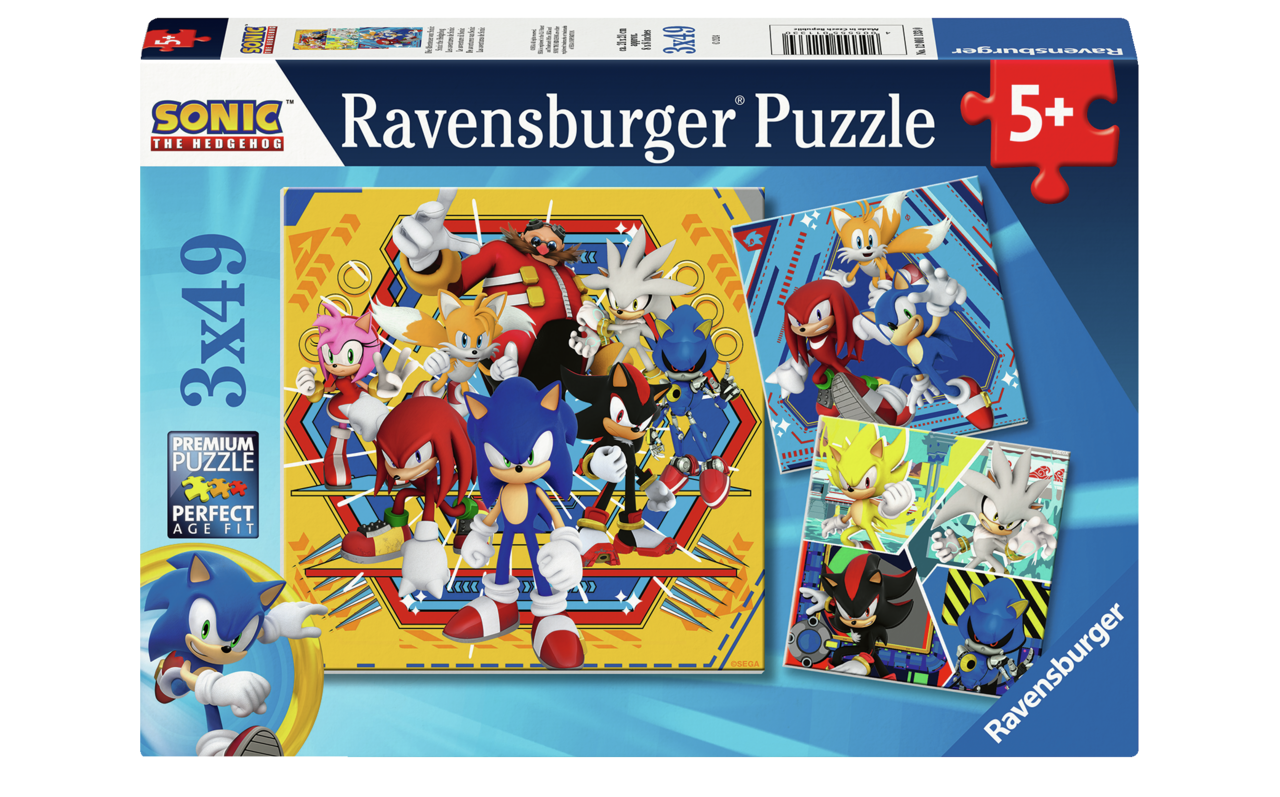 Ravensburger Sonic the Hedgehog (3 x 49 pcs)