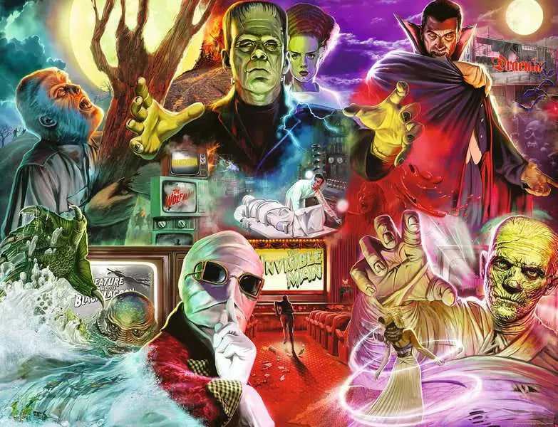 DMG Ravensburger Universal Monsters (2000pcs) (DAMAGED BOX)