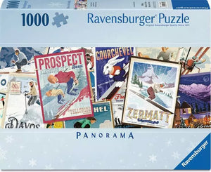 Ravensburger Vintage Ski Posters (1000pcs) (Panoramic)
