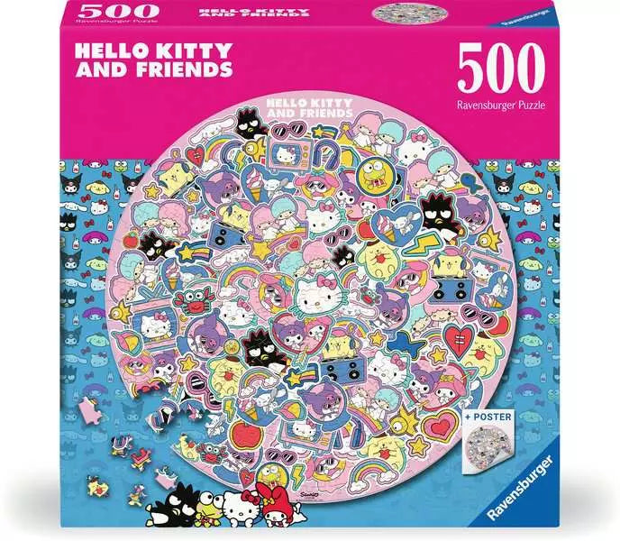Ravensburger Hello Kitty &amp; Friends (ROND) (500 pièces)
