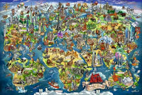 DMG Ravensburger Illustrated World Map (5000pcs) (DAMAGED BOX)