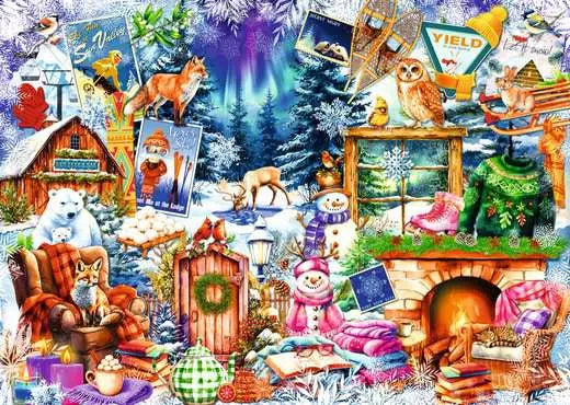 Ravensburger Village de montagne en hiver (500 grandes pièces)