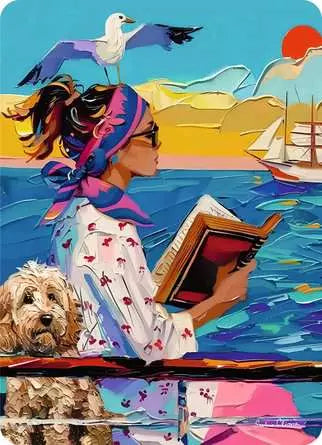 Ravensburger Puzzle et chevalet Mon chien, mon compagnon de voyage (3x100 pièces)