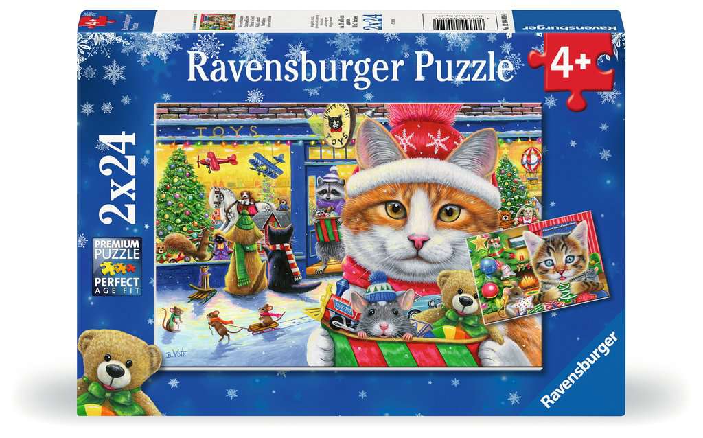 Ravensburger Christmas Kitties (2 x 24 pcs)
