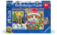 Chatons de Noël de Ravensburger (2 x 24 pc)