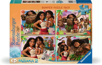 Ravensburger Disney Moana 2 - Pack de puzzle de pare-chocs (4 x 100pcs)