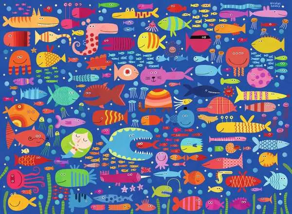 Ravensburger Funny Fish Friends (200 XXL)