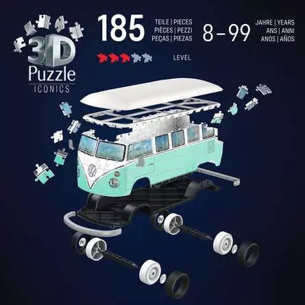 Ravensburger Iconics - Volkswagon T1 (Puzzle 3D)
