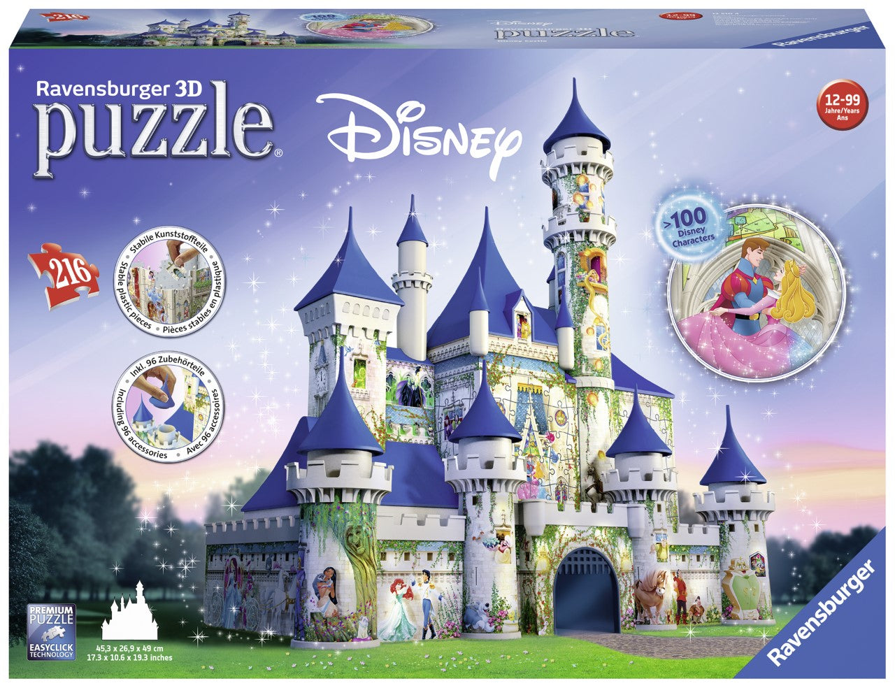 DMG Ravensburger Disney Castle 3D Puzzle (DAMAGED BOX)