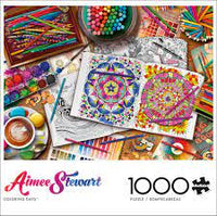 PFG Coloring Days, Aimee Stewart (1000pcs) (Usage/Used - PUZZLES FOR GOOD)