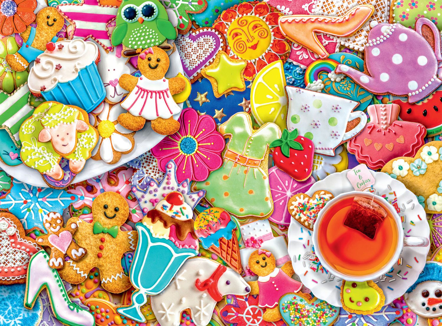 PFG Tea and Cookies, Aimee Stewart (1000pcs) (Usage/Used - PUZZLES FOR GOOD)
