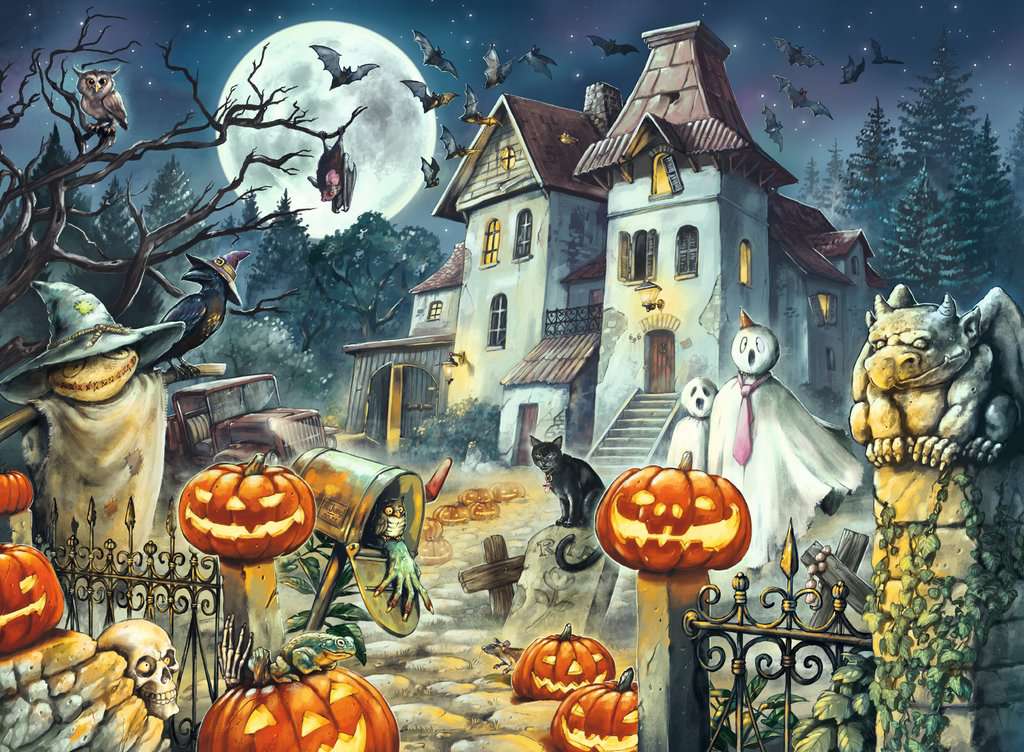 PFG Ravensburger Hallowe'en House (300 XXL pcs) (Usage/Used - PUZZLES FOR GOOD)