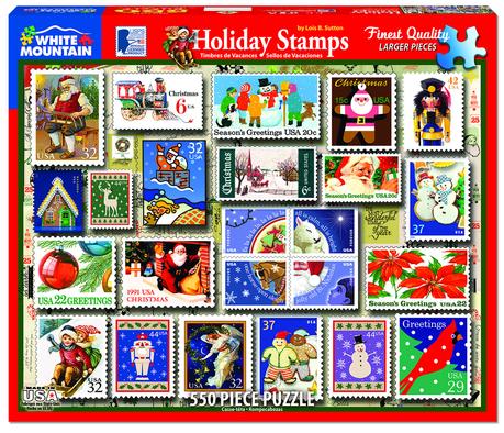 PFG Holiday Stamps, Lois B. Sutton (500pcs) (Usage/Used - PUZZLES FOR GOOD)