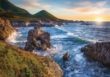 PFG Ravensburger Big Sur Sunset, Susan Taylor (Usage/Used - PUZZLES FOR GOOD)