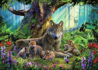 PFG Ravensburger Wolves dans la forêt (1000pcs) (utilisation / utilisée - puzzles pour de bon)