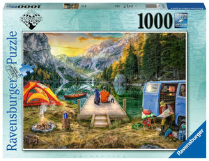PFG Ravensburger Wanderlust - Calm Campsite (1000pcs) (Usage/Used - PUZZLES FOR GOOD)