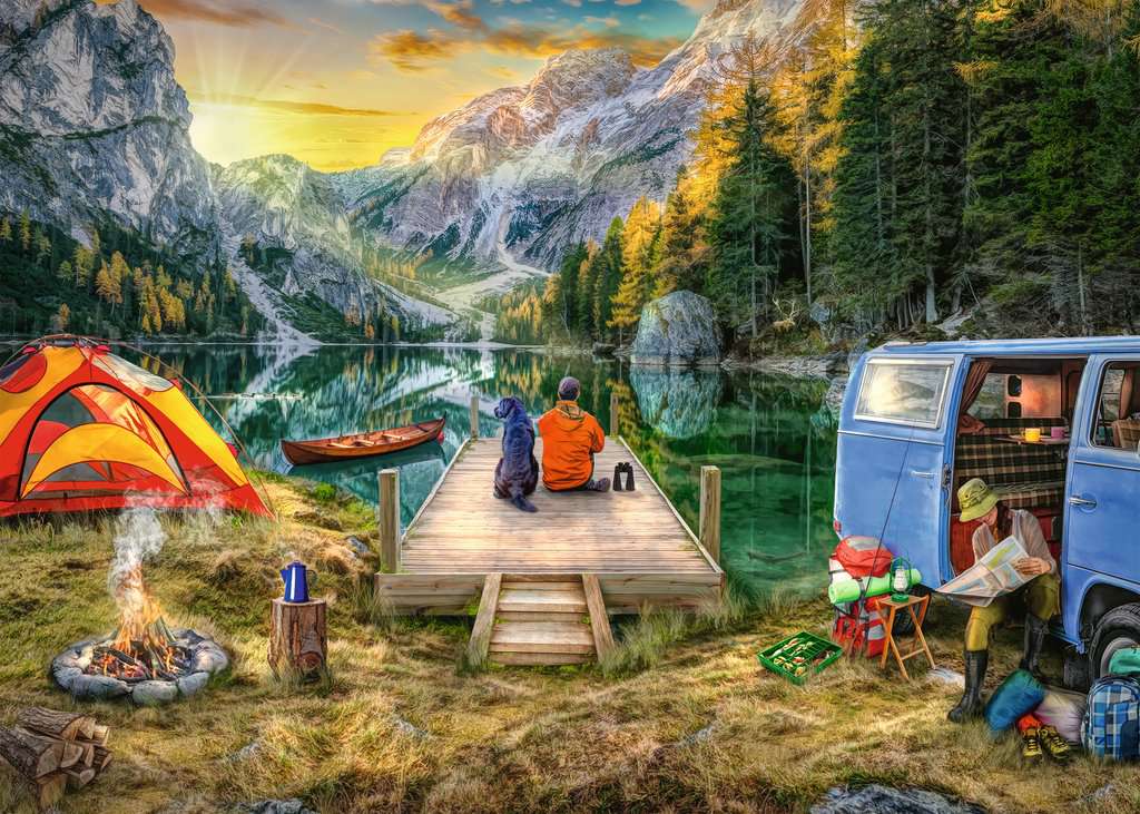 Ravensburger Wanderlust - Calm Campsite (1000pcs) (nouvelle taille de boîte)