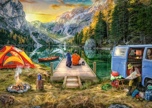 PFG Ravensburger Wanderlust - Calm Campsite (1000pcs) (Usage/Used - PUZZLES FOR GOOD)