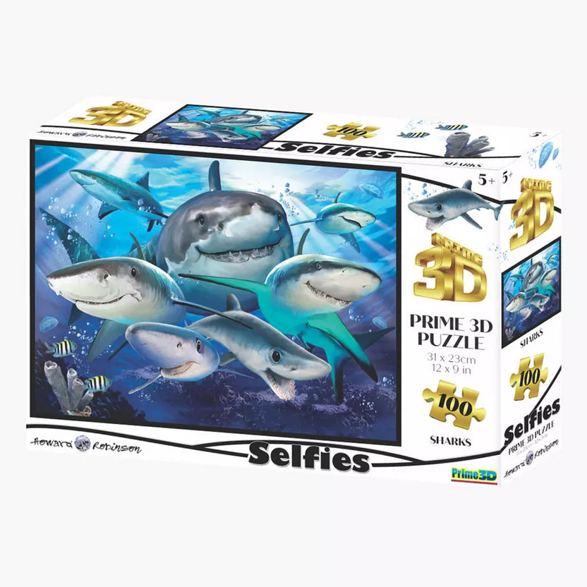 Discovery Shark Week - Shark Selfie, Howard Robinson (3D Puzzle) (100pcs)