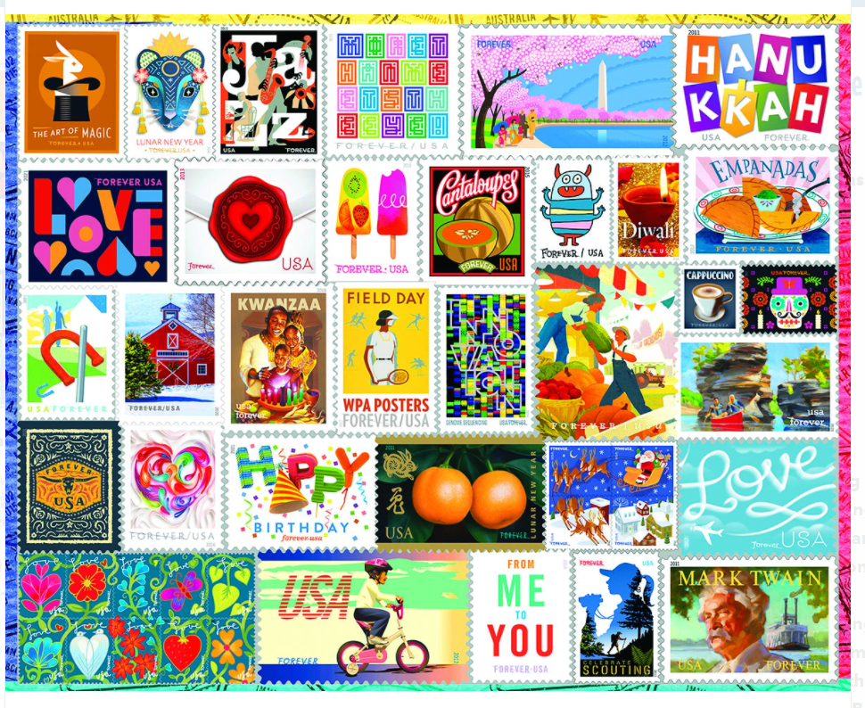 PFG Forever Stamps, Lois B. Sutton (Usage/Used - PUZZLES FOR GOOD)