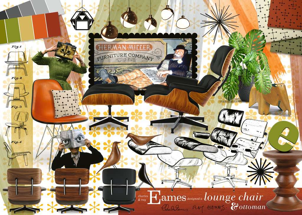 PFG Ravensburger Eames Design Classics (1000pcs) (Usage/Used - PUZZLES FOR GOOD)
