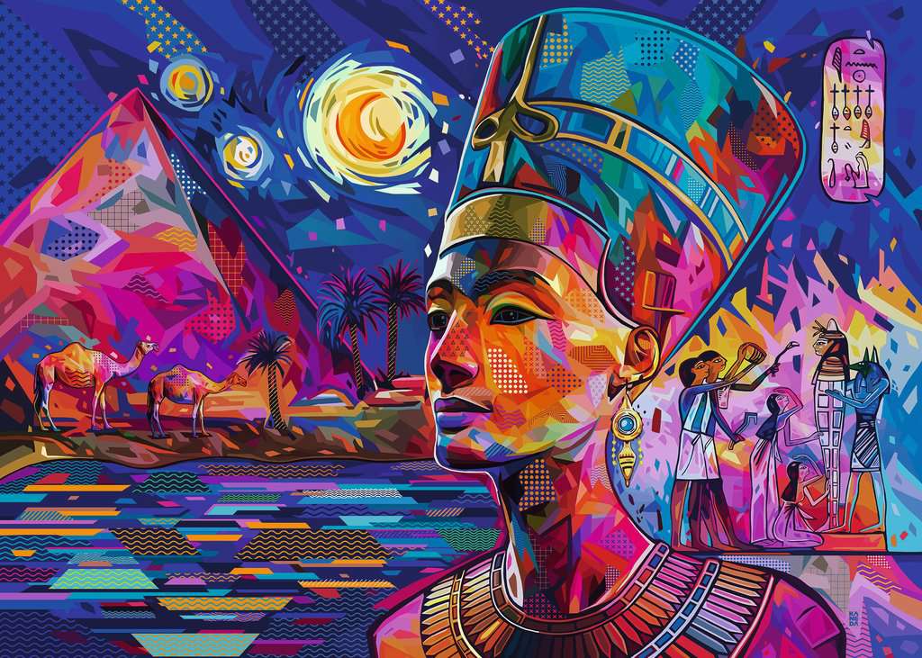 Ravensburger Nefertiti On The Nile (1000pcs) (NEW BOX SIZE)