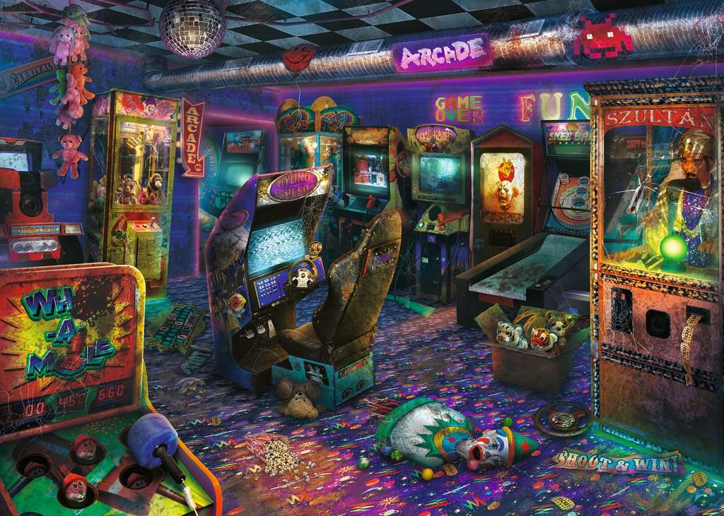 DMG Ravensburger Abandoned Series - Forgotten Arcade (1000pcs) (DAMAGED BOX)