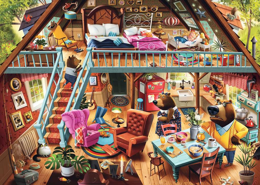 Ravensburger Classic Tales: Goldilocks se fait prendre, Dean Macadam (1000pcs)