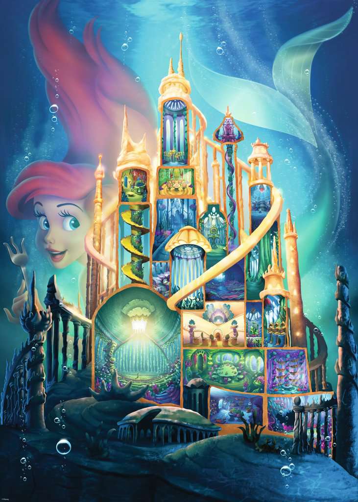 PFG Ravensburger Disney Castles - Ariel (Usage/Used - PUZZLES FOR GOOD)