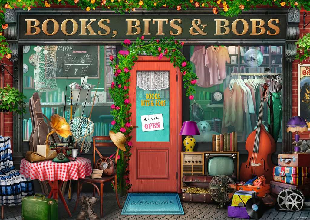 PFG Ravensburger Books, Bits & Bobs (1000pcs) (Usage/Used - PUZZLES FOR GOOD)
