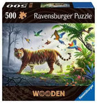 PFG Ravensburger Tigers dans la jungle (505pcs) (puzzle en bois en bois) (utilisation / utilisée - puzzles pour de bon)