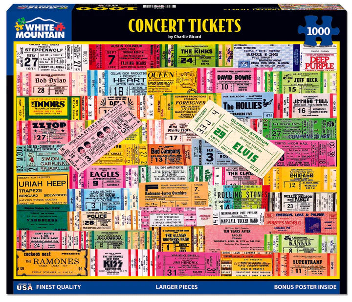 Billets de concert, Charlie Girard (1000pcs)