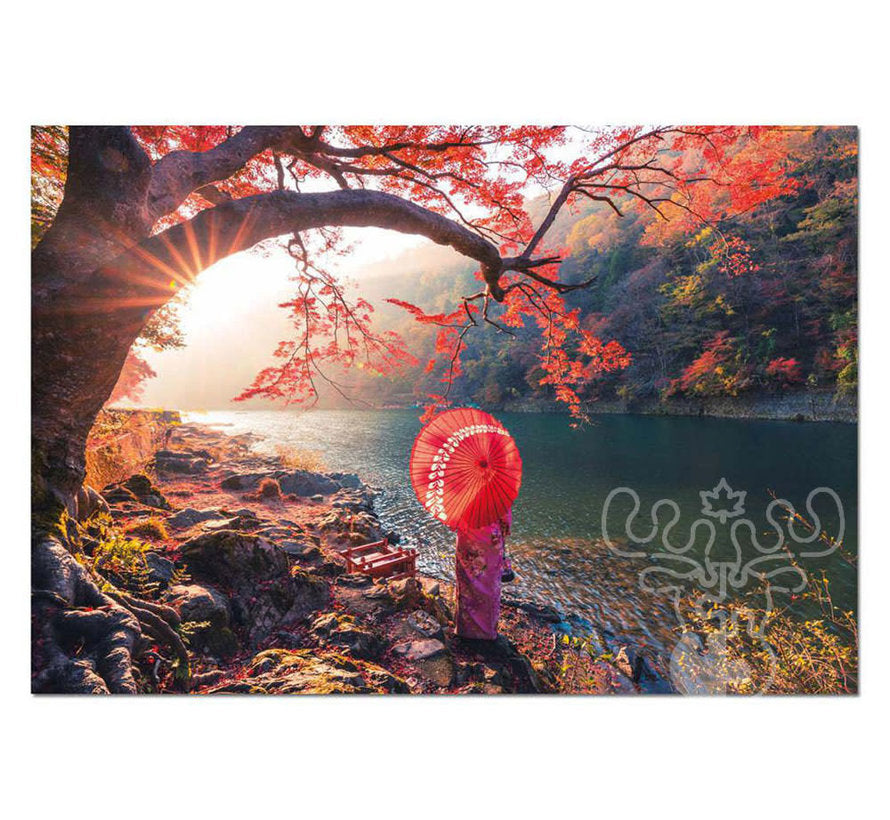 PFG Sunrise in Katsura River, Japan (Usage/Used - PUZZLES FOR GOOD)