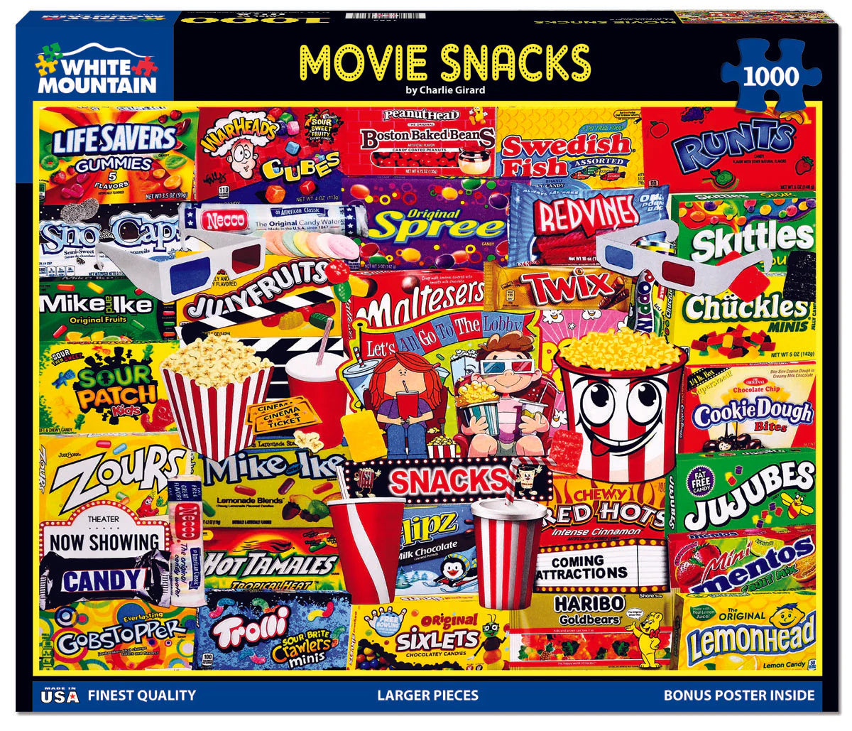 Snacks de films, Charlie Girard (1000pcs)