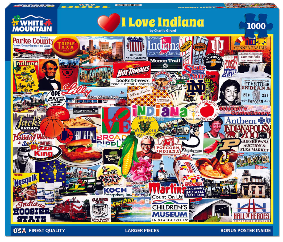 I Love Indiana, Charlie Girard (1000pcs)